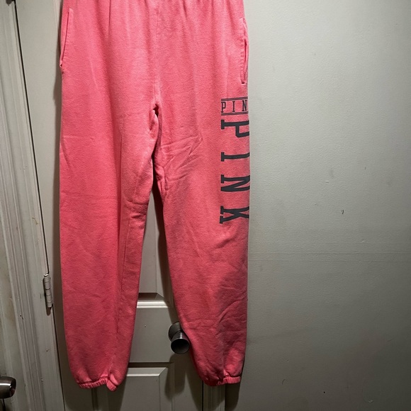 Pink Victoria's Secret joggers/ Sweatpants - Picture 5 of 9